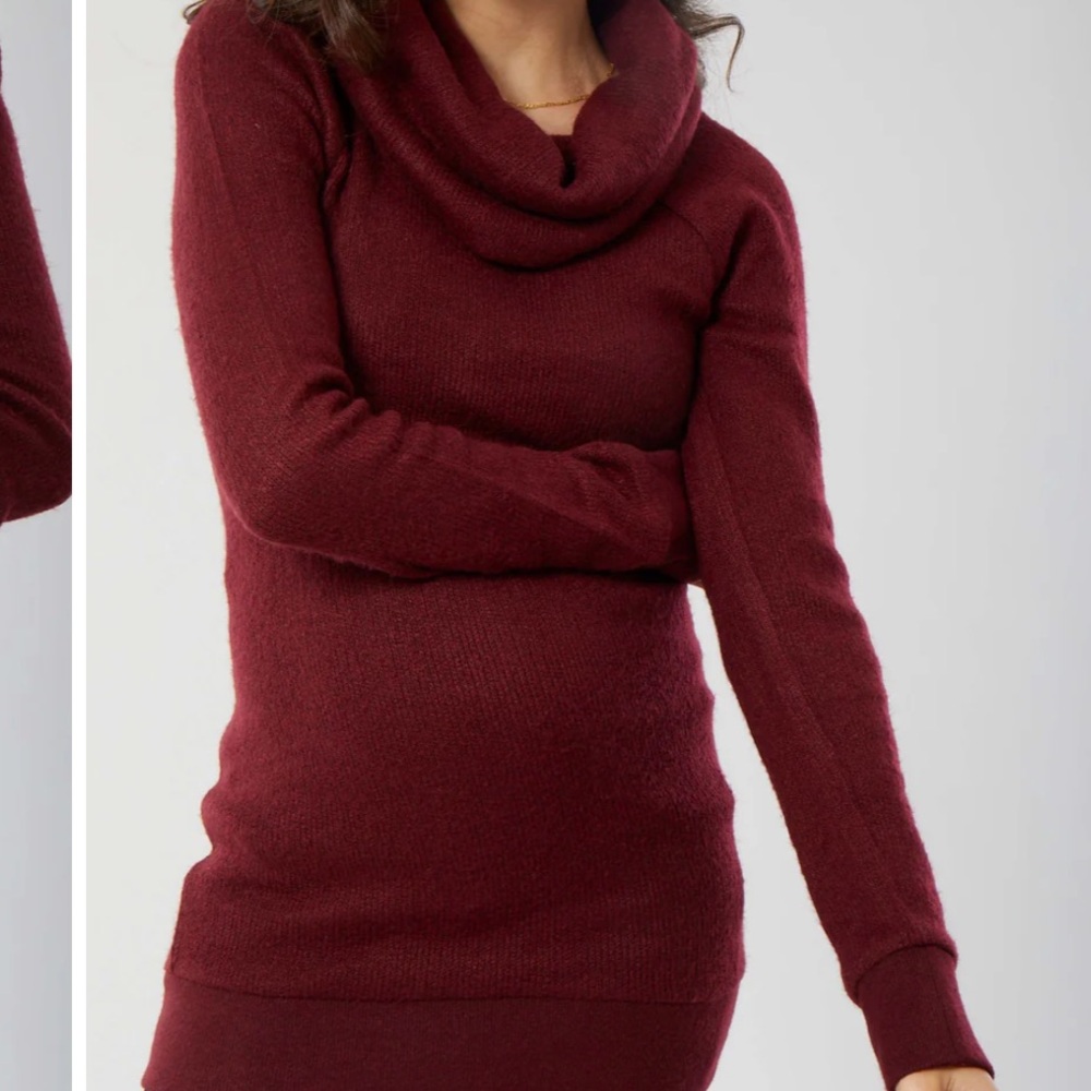 Ingrid & Isabel Red Cowl Neck Sweater